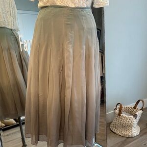 Jones New York Cream Midi Skirt